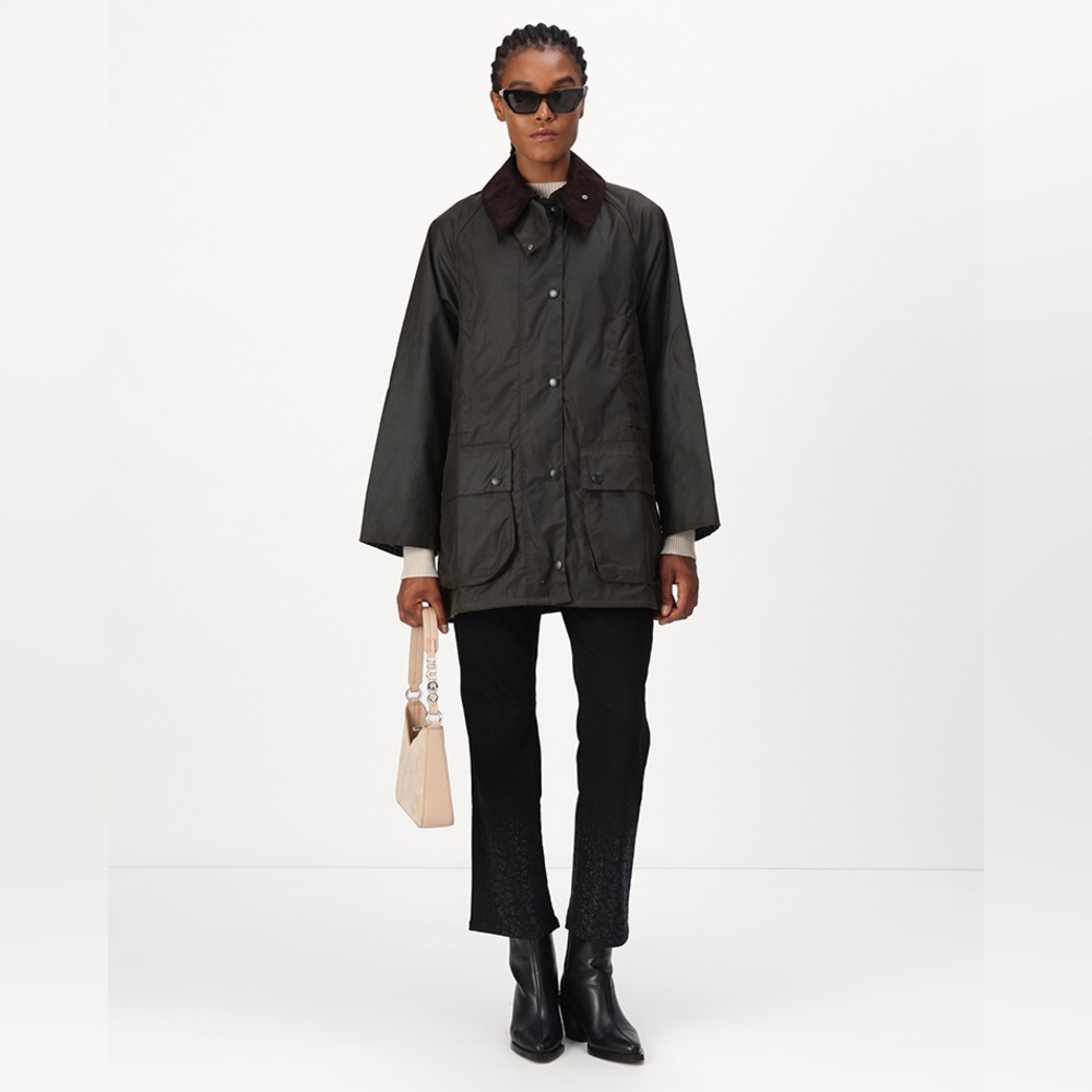 NWT Barbour Classic Beaufort Jacket Waxed Cotton Coat